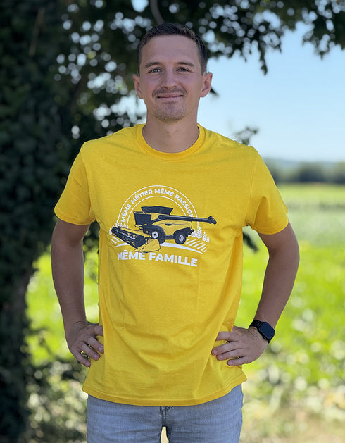 Moissonneuse Jaune t-shirt unisexe